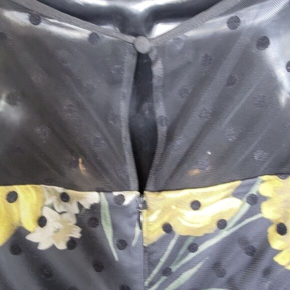 Eliza J polka dot & floral fit and flare mini dress size 4 - Picture 8 of 11